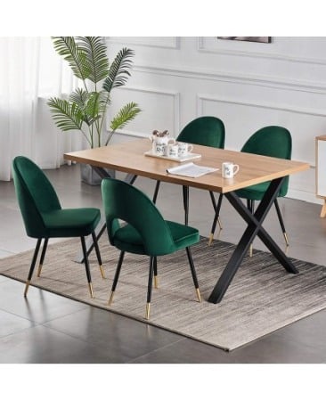 Set 2 picioare de masa metalice, model industrial, l 75 x H 73 cm [4]