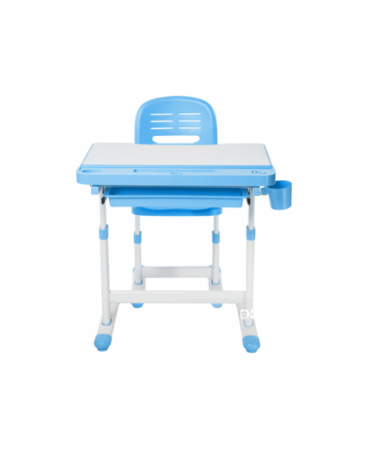 SET BIROU SI SCAUN COPII, REGLABIL PE INALTIME, CANTO ALBASTRU [1]