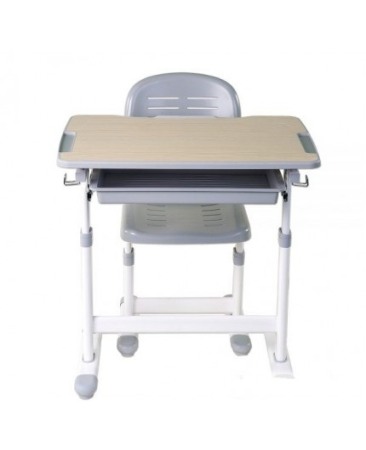 SET BIROU SI SCAUN COPII, REGLABIL PE INALTIME, PICO GRI [3]