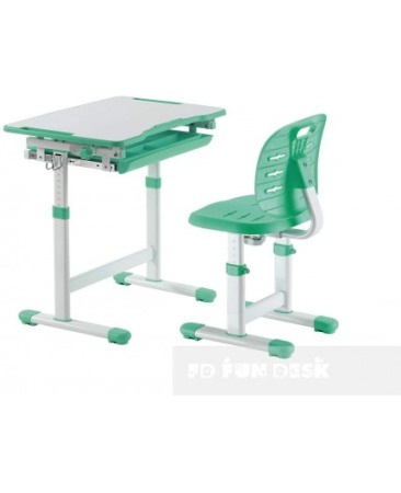 SET BIROU SI SCAUN COPII REGLABIL PE INALTIME, PICO III VERDE [2]