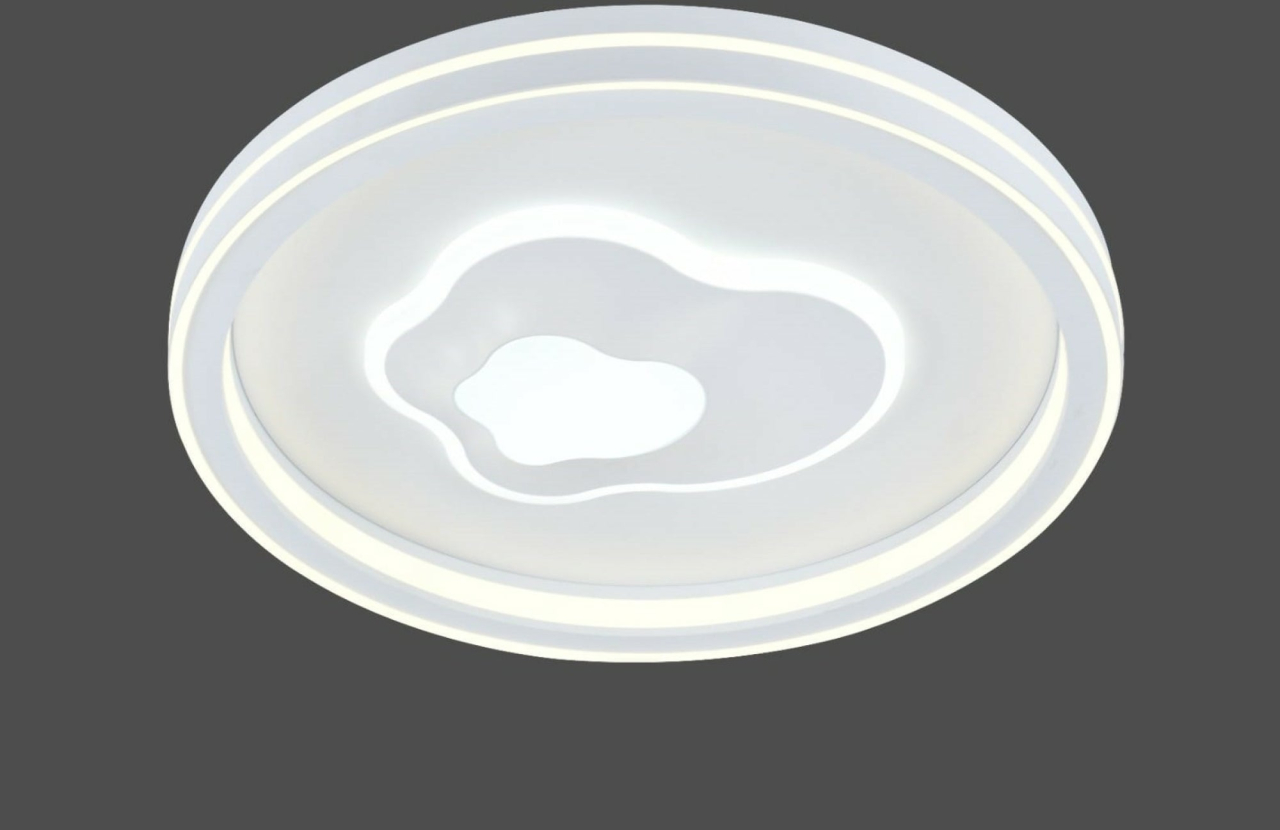 Aplica/Plafonieră LED Rotundă Albă 144W – Reglabilă 3000–6500K cu Telecomandă [2]