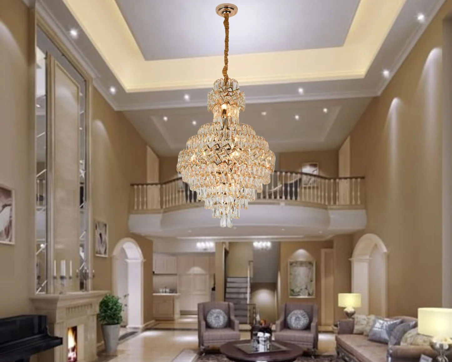 Candelabru Cristal Grandios – 8650/600+900 FG | 15x E27 [2]