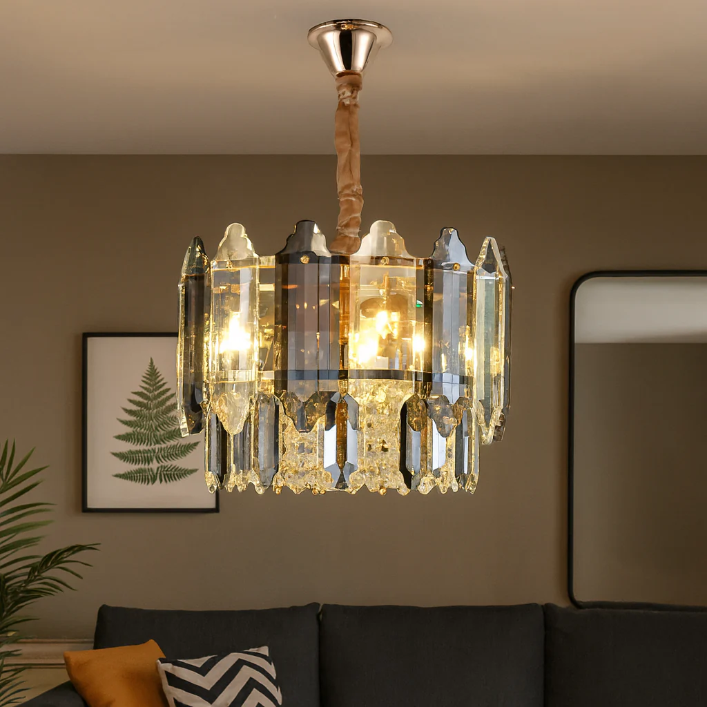 Candelabru cu 3 surse E27, Ø ≈ 300 mm, finisaj auriu – model 20564/300 FGD [2]