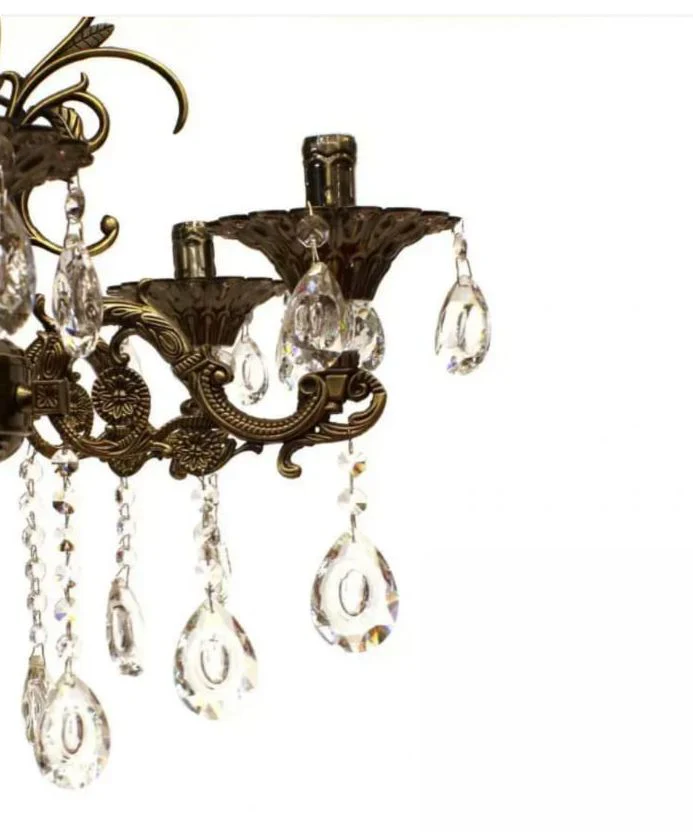 CANDELABRU CU CRISTALE,16XE14 CLASIC CROMAT PE DOUA NIVELE 2260/10+6 [3]