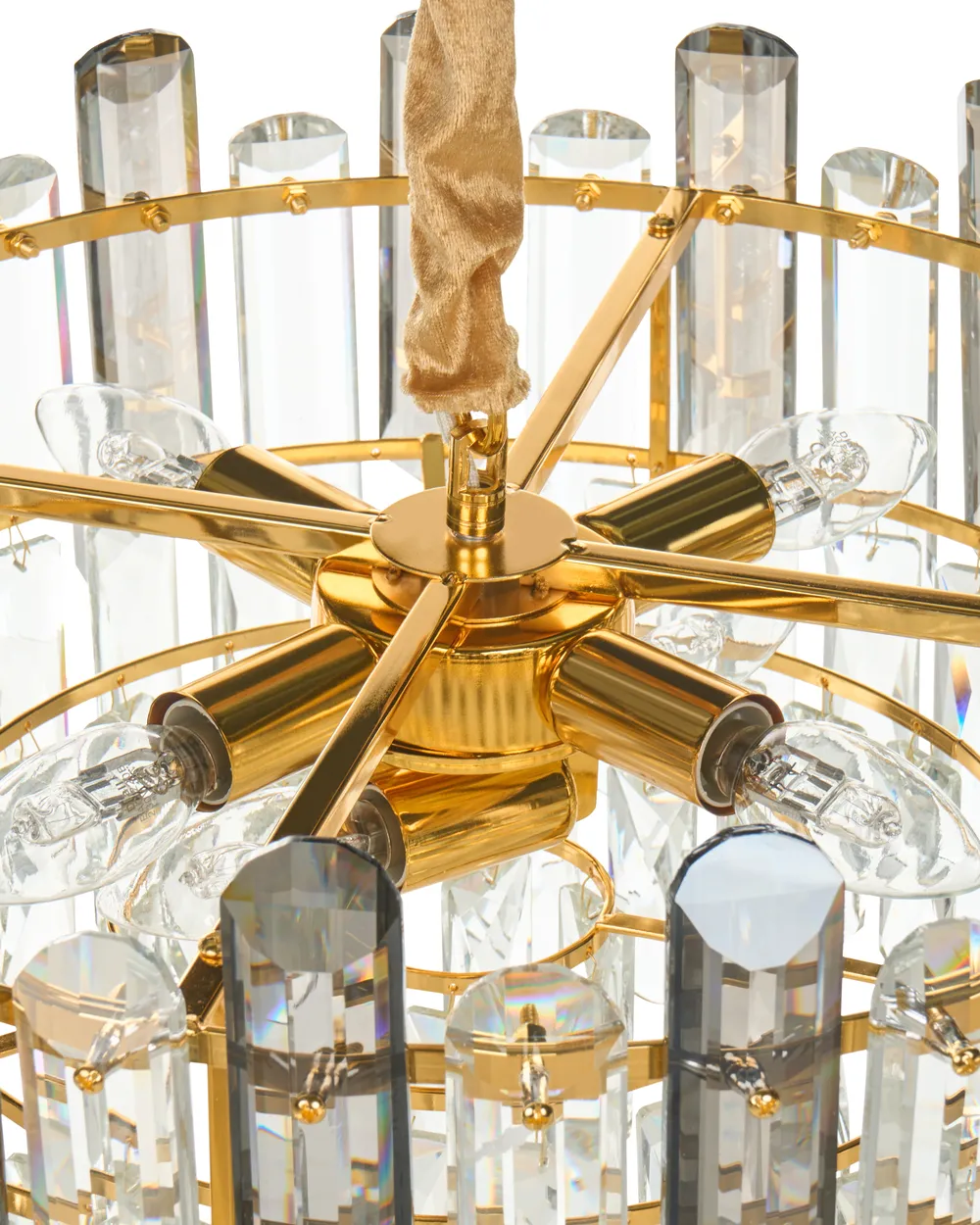 CANDELABRU CU CRISTALE Ø600 MM, 8XE27, TEMPERATURĂ 2800–6500K – MODEL 9029/600 [3]