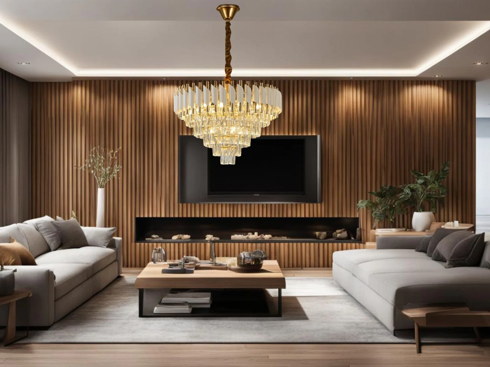 Candelabru Elegant Auriu cu Accente Albe și Cristale – Model 9001/500 WH+FGD [4]