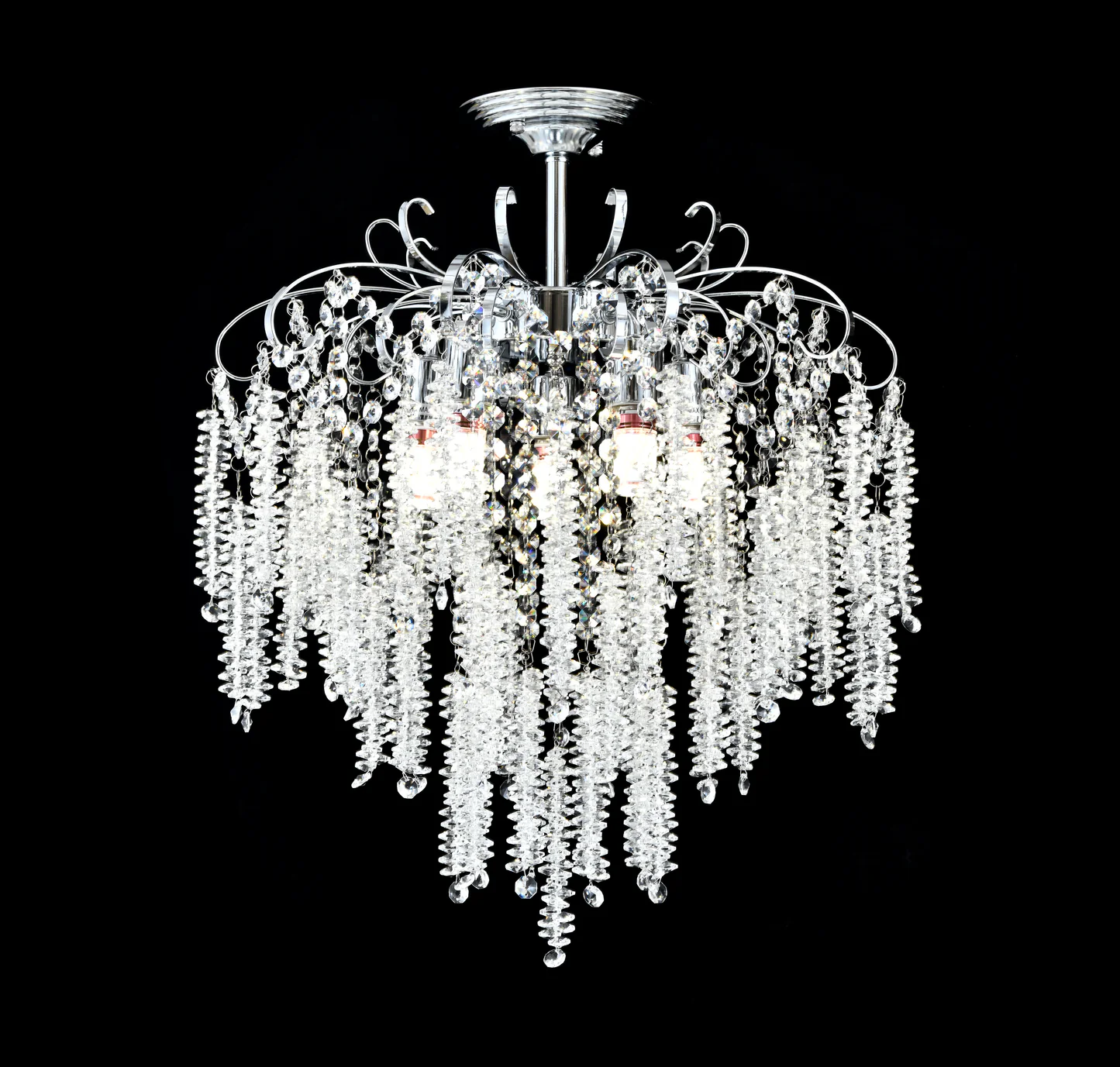 Candelabru elegant cu cristale, Ø470×H420 mm, 5 becuri E27 max 60W, 98194/5 [2]