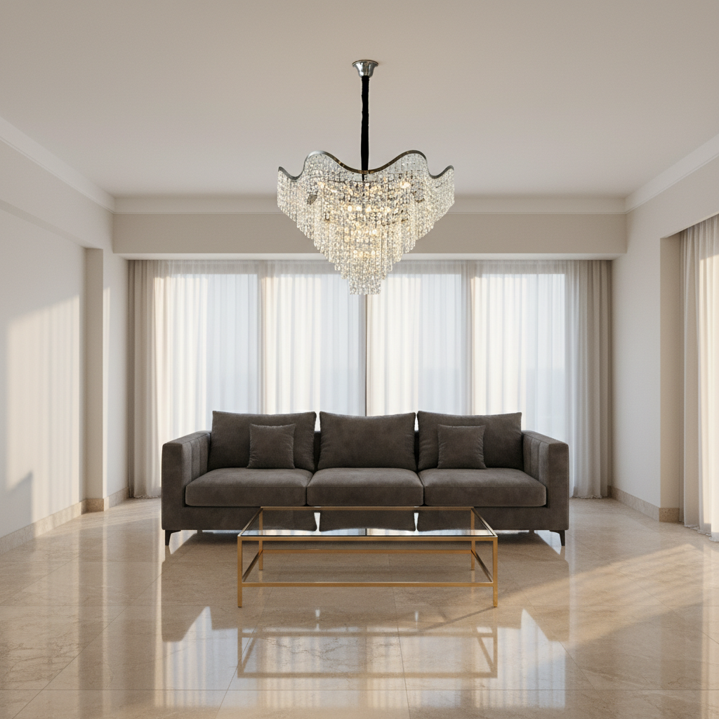 Candelabru elegant, Ø600×H520 mm, 12 becuri E27, model 78006/600 CH [3]