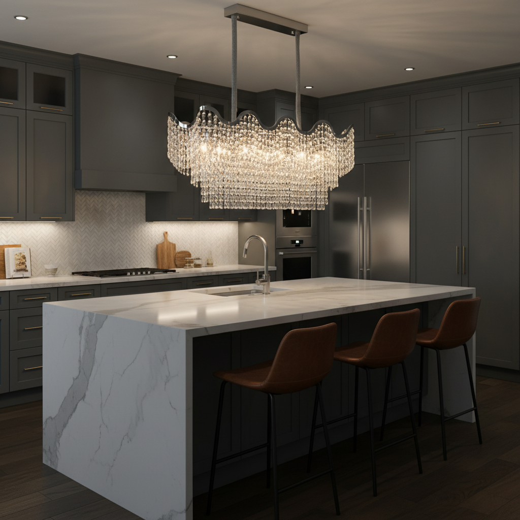 Candelabru, L1100×H420 mm, 12 becuri E27, model 78006/1100+400 CH [2]