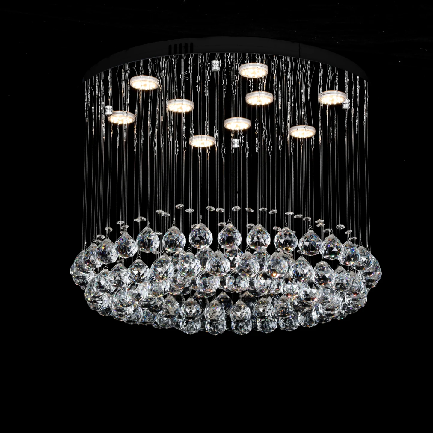 Candelabru LED cu cristale, 600×600×430 mm, 45W, 4000K, 6005/9 [3]