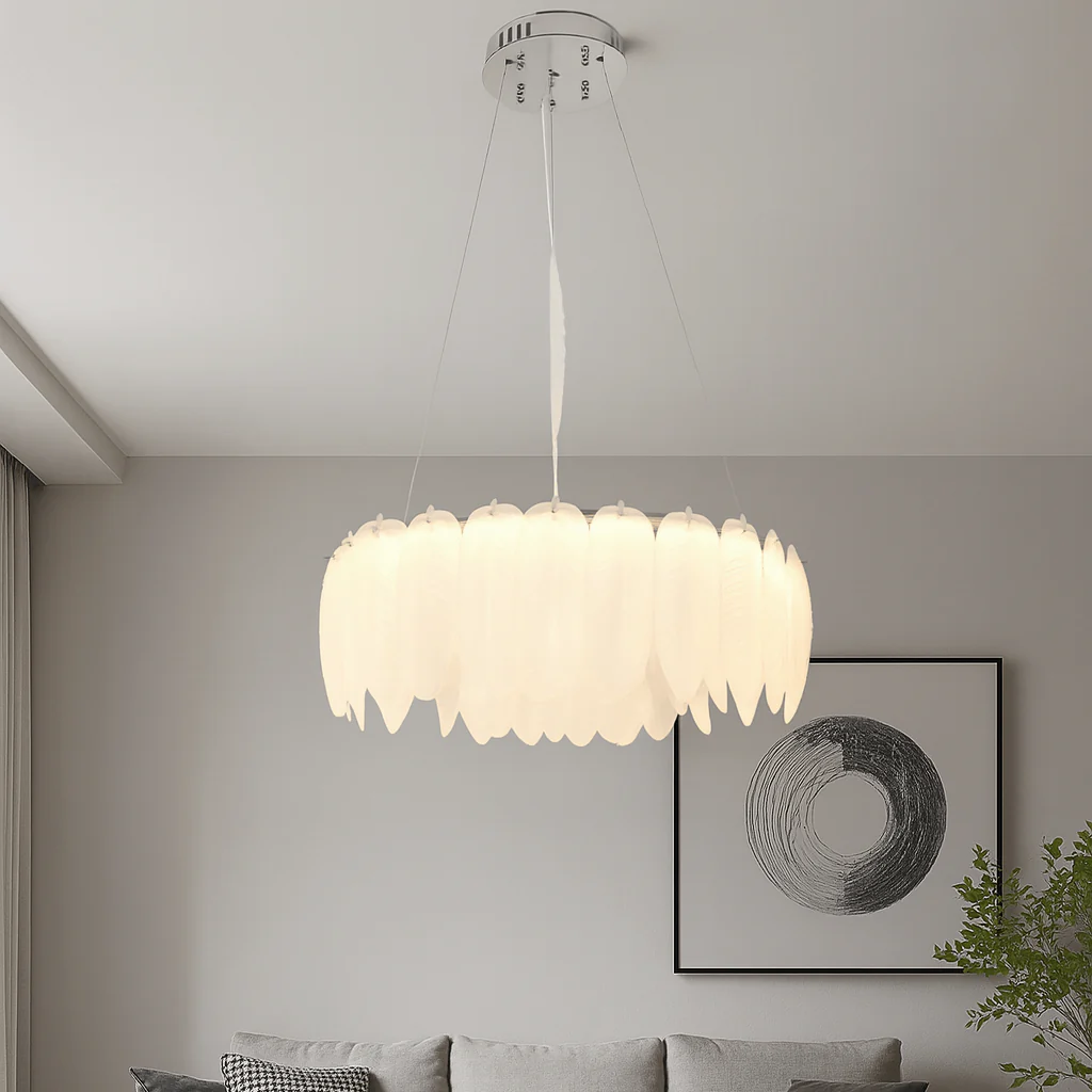 Candelabru LED L500×H185 mm, LED 96W, design cu cristale verticale și structură aurie modernă 98293/500 [2]