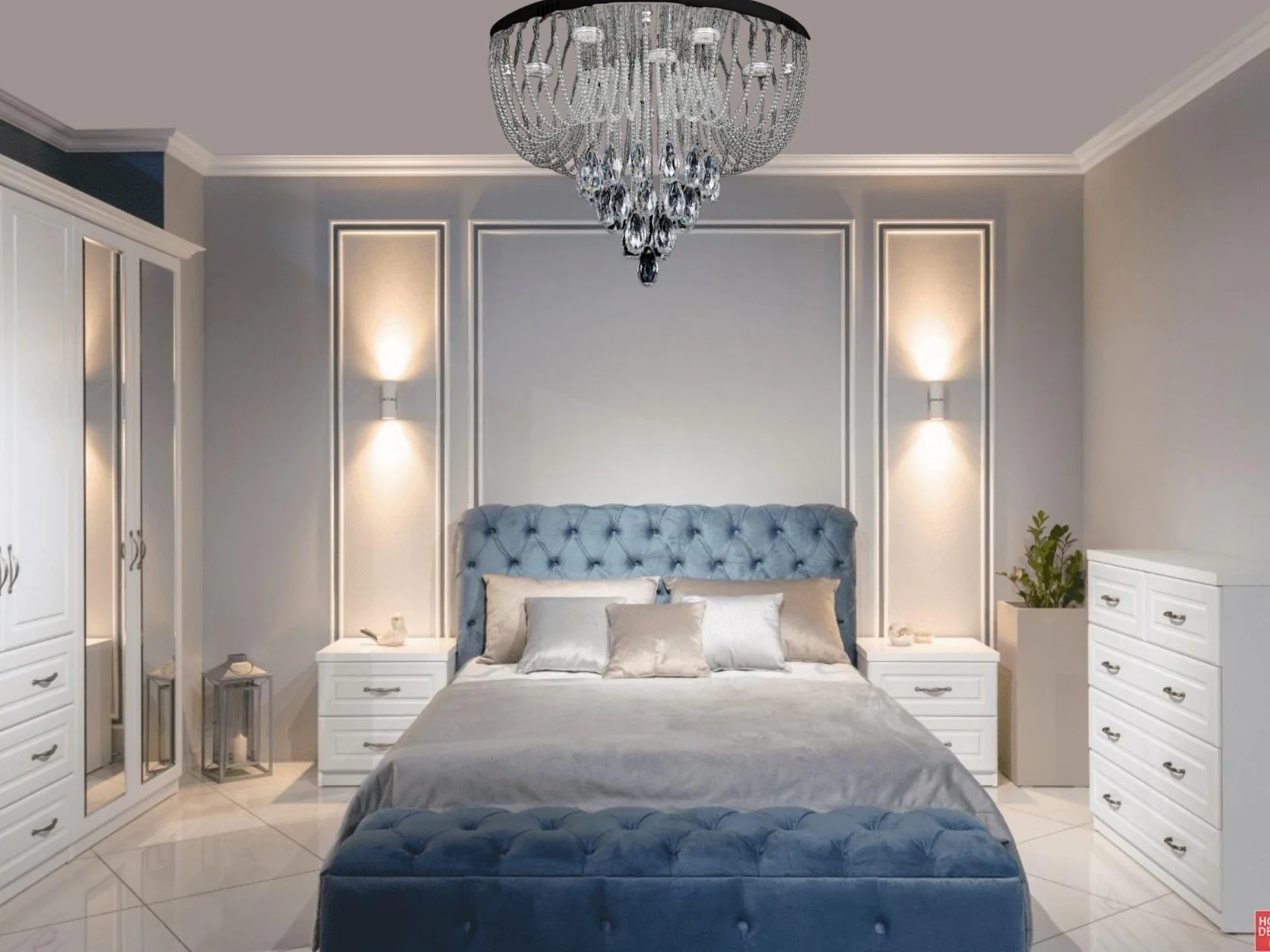 Candelabru LED patrat 45W, 4000K, 9 surse de lumina 6049/9 [3]