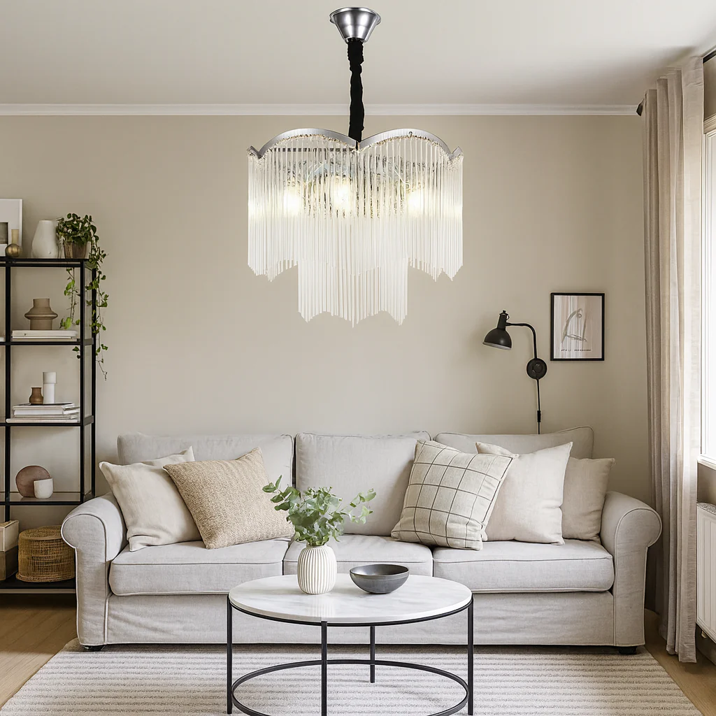 Candelabru modern, Ø400×H350 mm, 6 becuri E14, model 5511/400 CH [2]