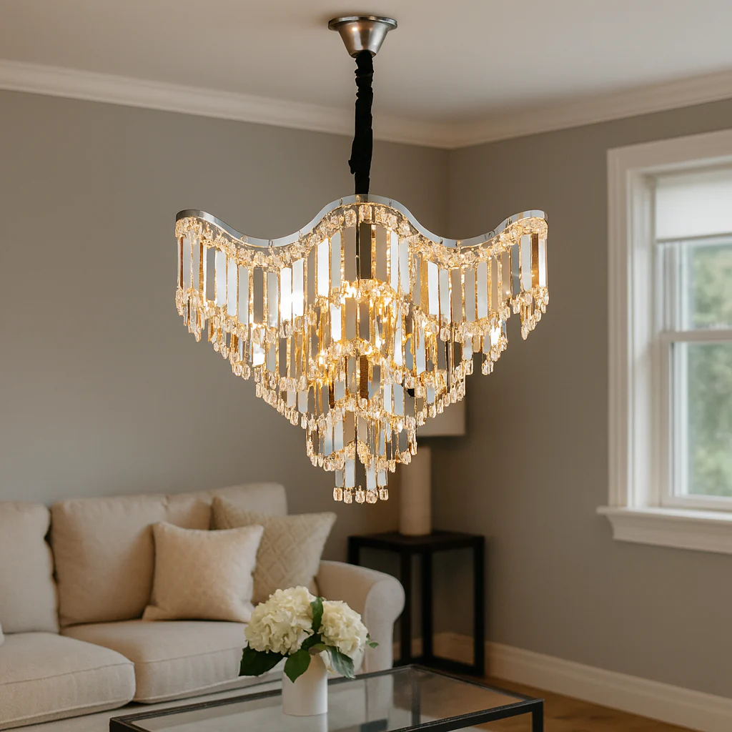 Candelabru modern, Ø600×H556 mm, E27 max 60W × 12, model 78012/600 CH [2]