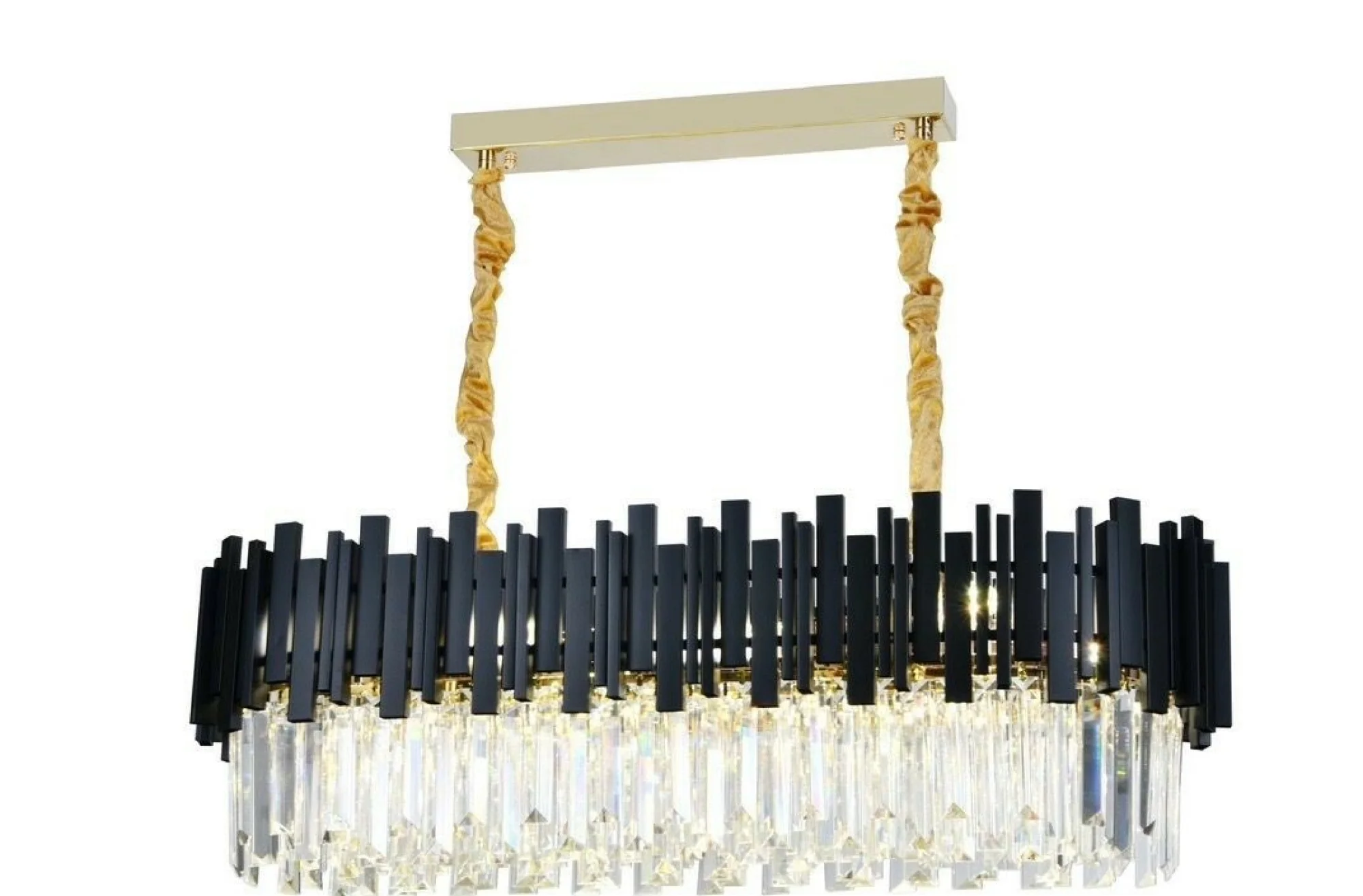 CANDELABRU NEGRU CU CRISTALE, 8×E27, 3211/800+300 CM, DESIGN ELEGANT [2]