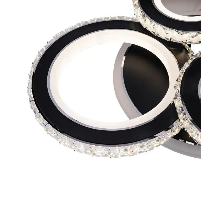 LUSTRA LED 177W CU TELECOMANDĂ, 545X445X160 MM, LUMINĂ REGLABILĂ 3000–6500K – MODEL 19373/2+2BK [4]