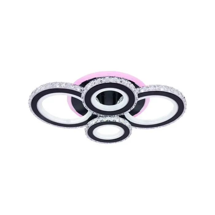 LUSTRA LED 177W CU TELECOMANDĂ, 545X445X160 MM, LUMINĂ REGLABILĂ 3000–6500K – MODEL 19373/2+2BK [6]