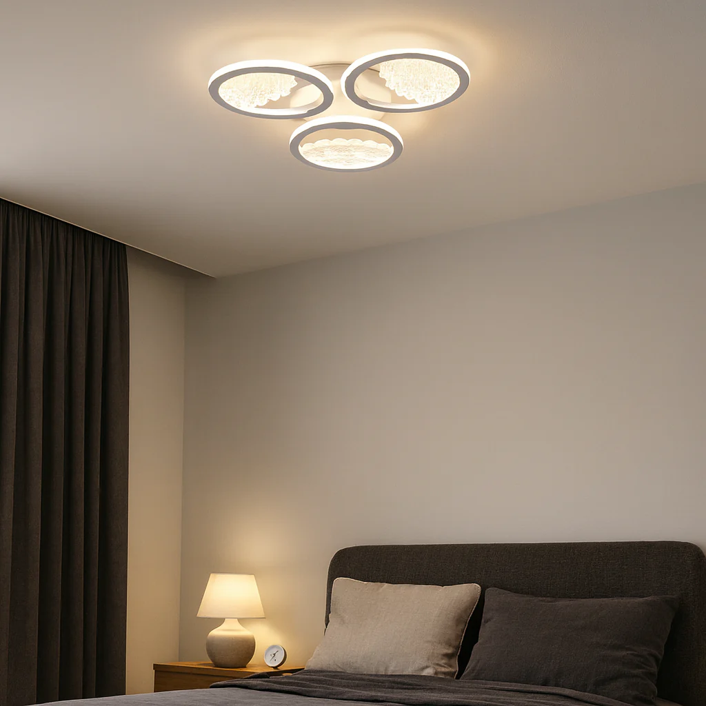 Lustra LED Moderna 66036/3T WH, 3000–6500K, Telecomanda, Ø53.5 cm – Alb [2]