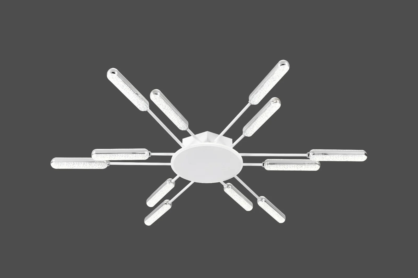 Lustra LED modernă, D842×H70 mm, 66×2W, 3000–6500K, cu telecomandă, 77263/12WH+CR [2]