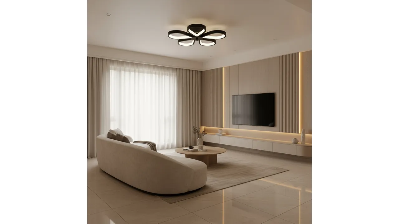 Lustra LED moderna floare, Ø300×H55 mm, 32×2W, 3000–6500K, 71583/300 MB [3]