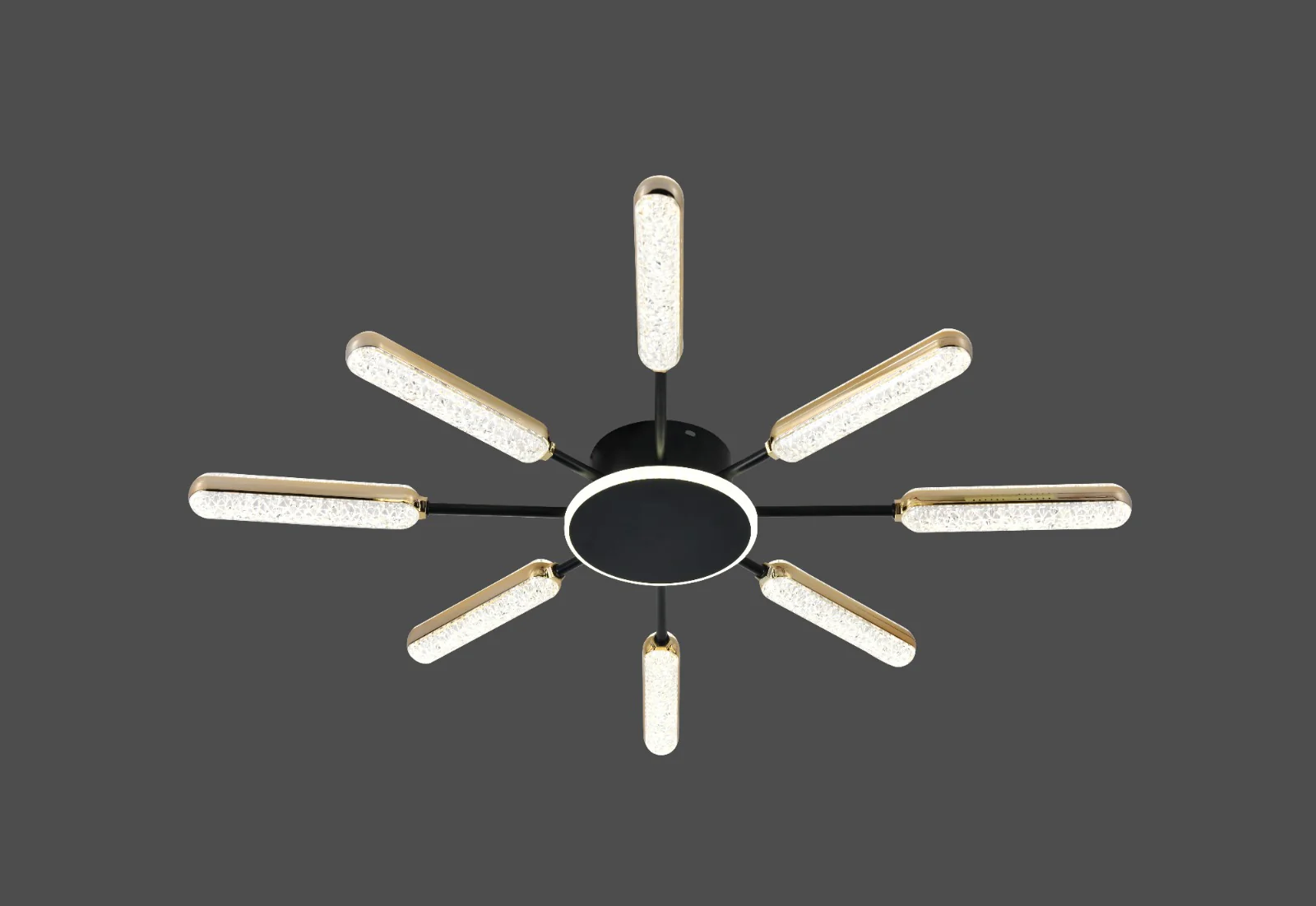 Lustra LED moderna, Ø762×H70 mm, 65×2W, telecomanda, 77265/4+4BK+JIN [2]