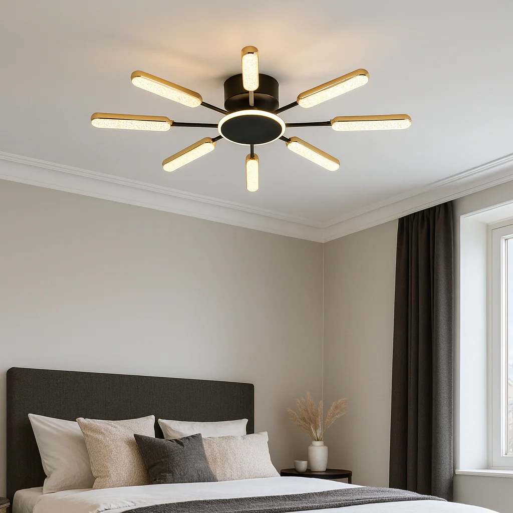 Lustra LED moderna, Ø762×H70 mm, 65×2W, telecomanda, 77265/4+4BK+JIN [3]