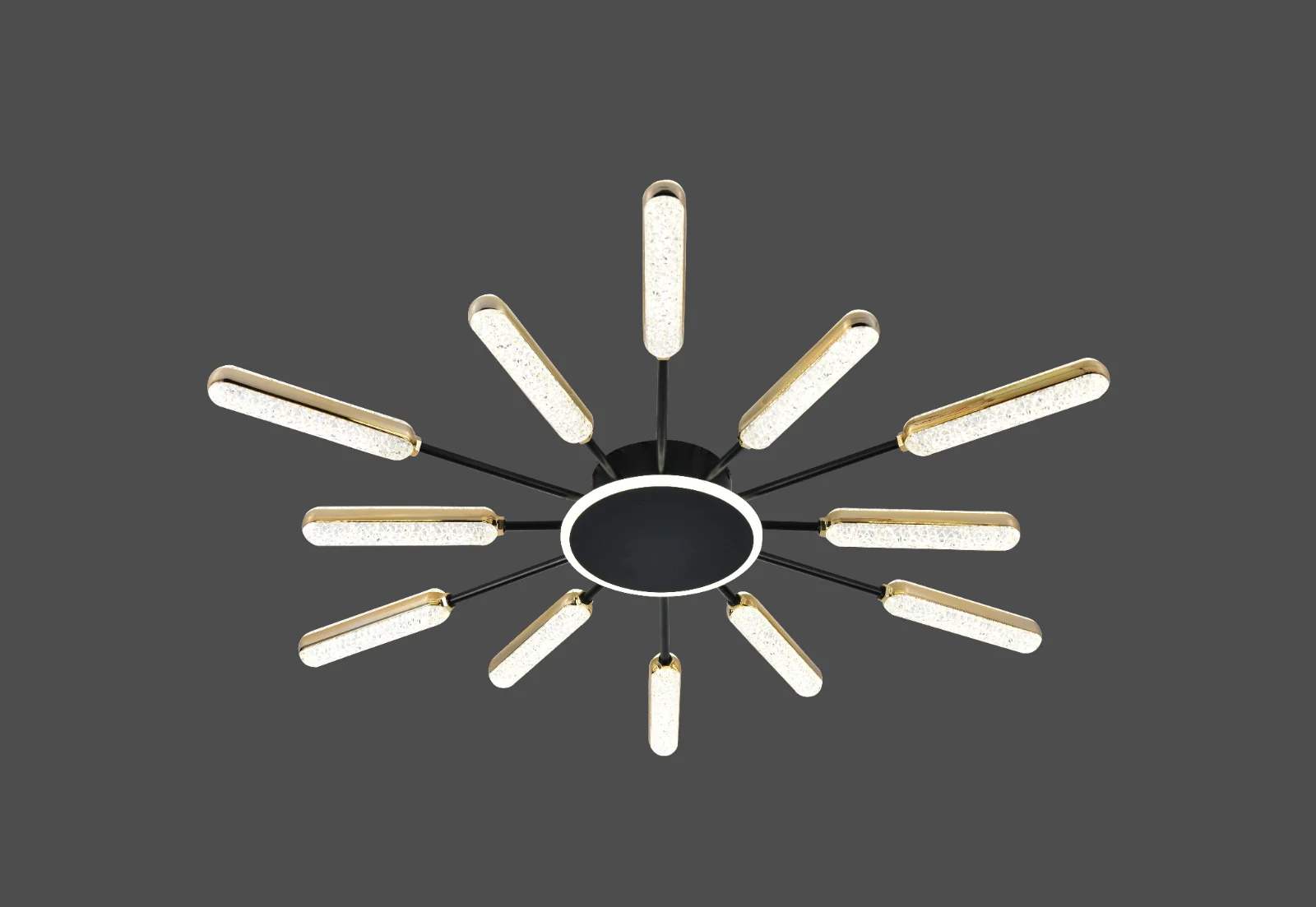 Lustra LED moderna, Ø862×H70 mm, 94×2W, reglaj 3000–6500K, telecomanda, 77265/6+6BK+JIN [2]