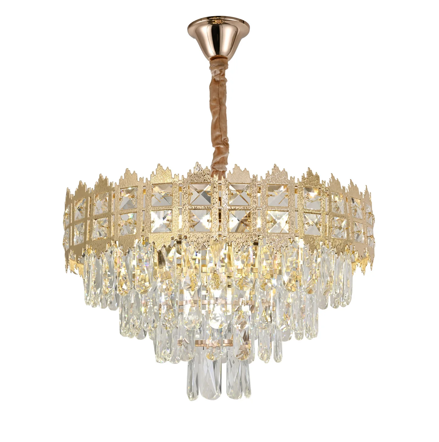 Candelabre - Candelabru auriu 70065-500 GD cu 8 socluri E27 – Design modern pentru spații elegante