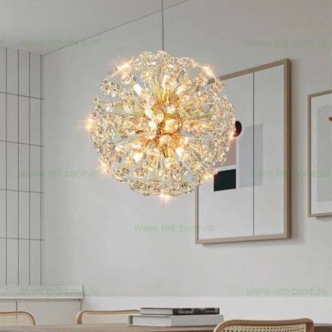 Candelabre - Candelabru Auriu cu Cristale – 9×G9, 50 cm, Design Modern și Elegant 5523/500FG