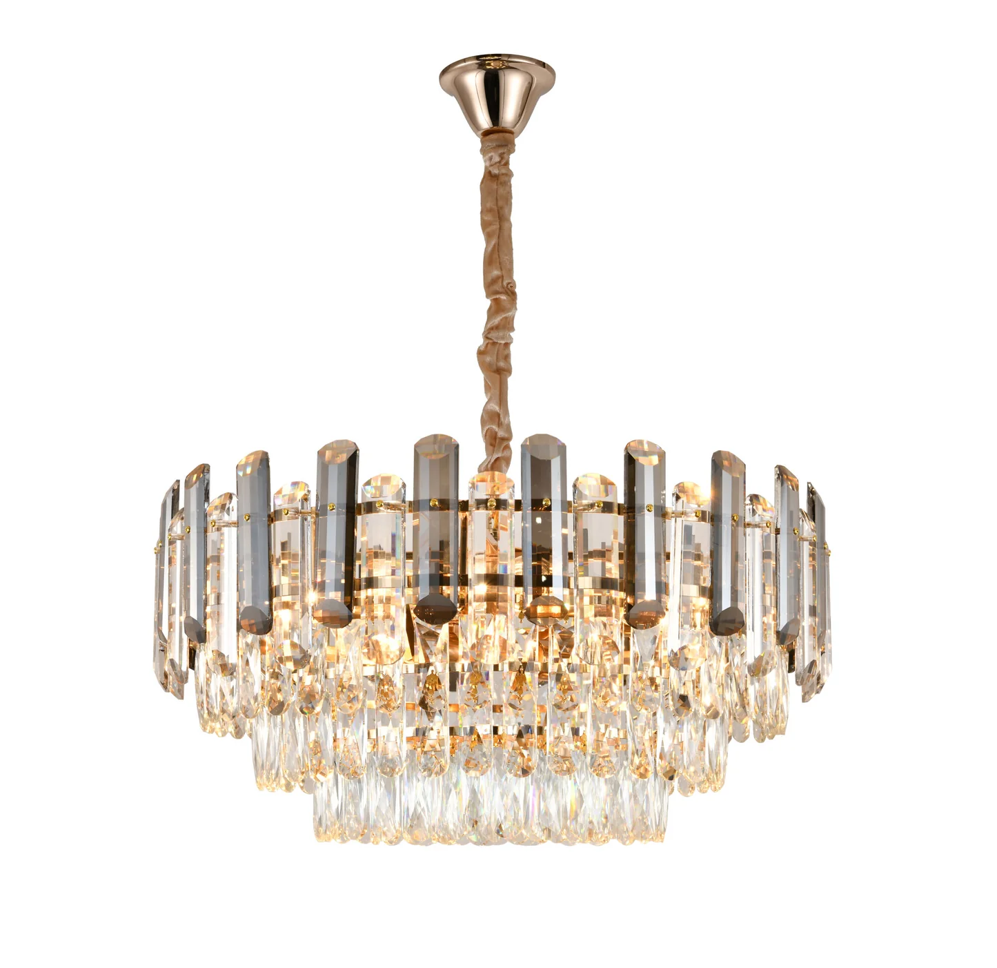 Candelabre - CANDELABRU CU CRISTALE Ø600 MM, 8XE27, TEMPERATURĂ 2800–6500K – MODEL 9029/600