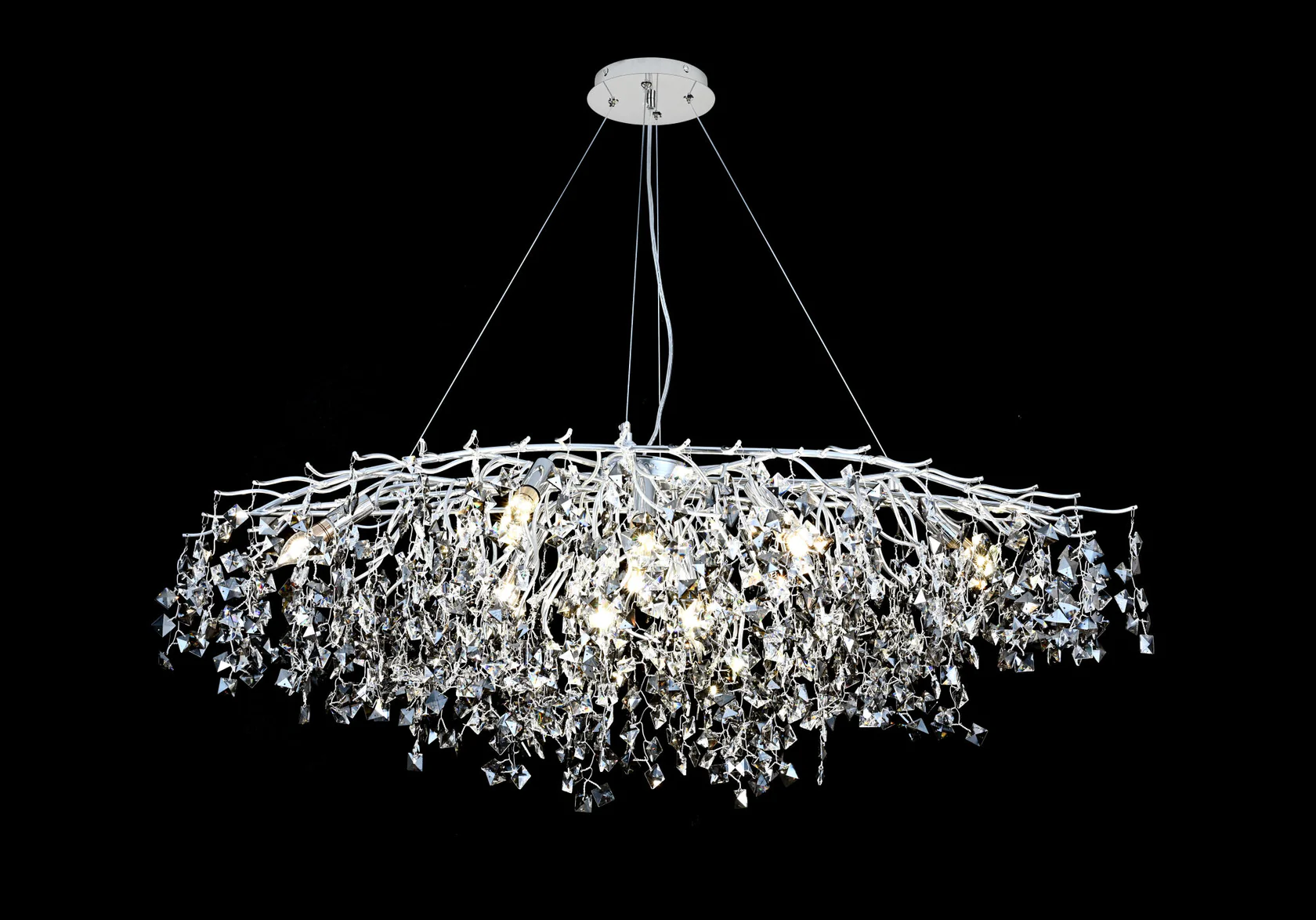 Candelabre - CANDELABRU ELEGANT CU SOCLU E14 – MODEL 27113/1200+550SO+CR