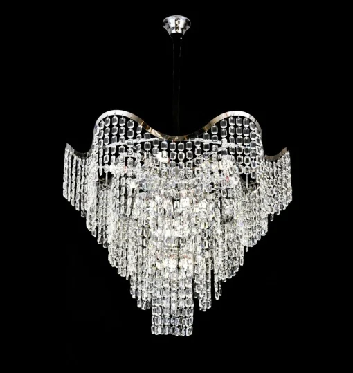 Candelabre - Candelabru elegant, Ø600×H520 mm, 12 becuri E27, model 78006/600 CH