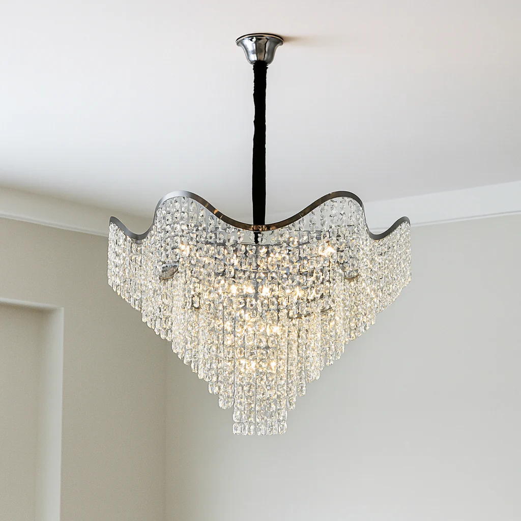 Candelabre - Candelabru elegant, Ø780×H620 mm, E27 MAX60W×18, model 78006/780 CH