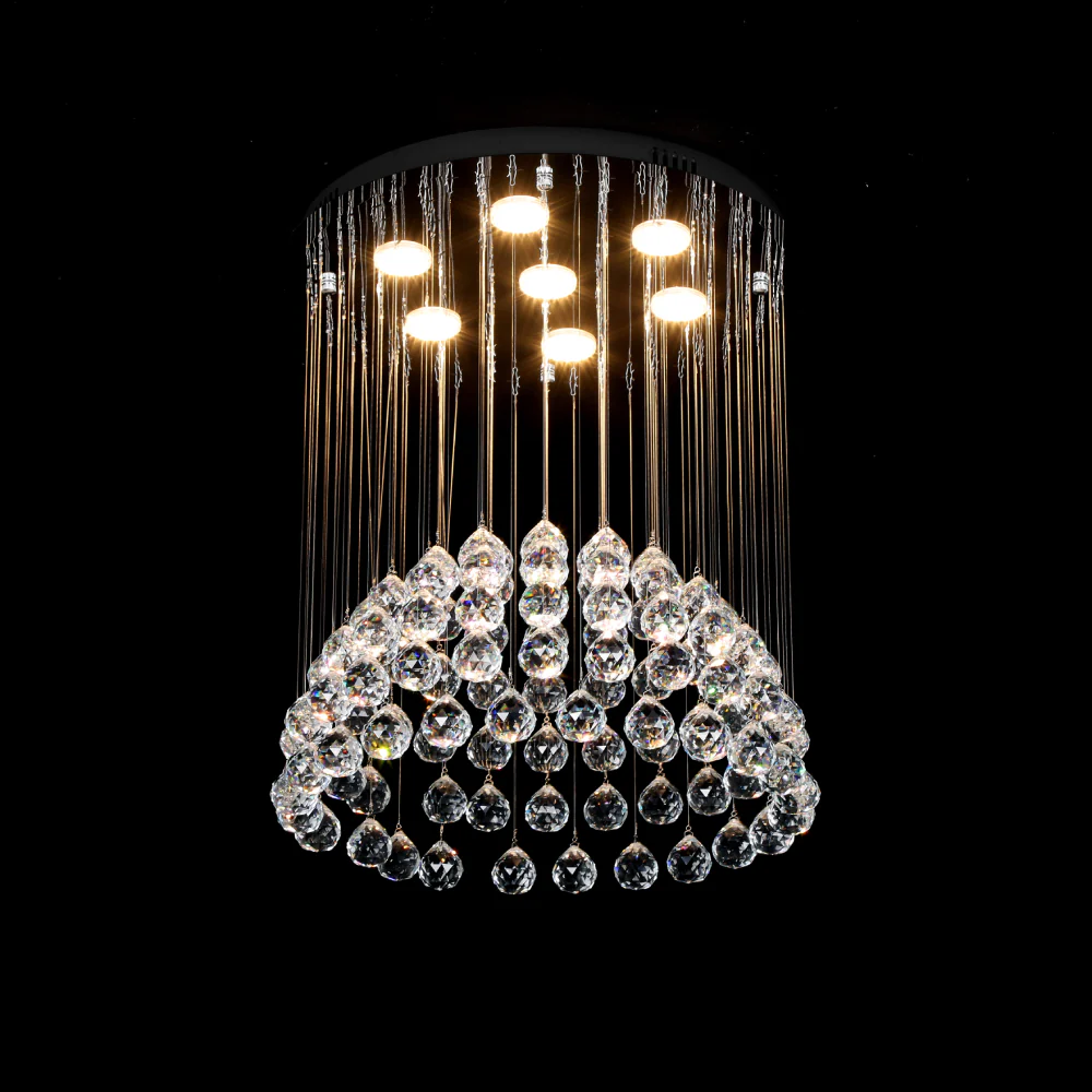 Candelabre - Candelabru LED cu cristale, 500×500×550 mm, 35W, 4000K, fără telecomandă, 6208/7