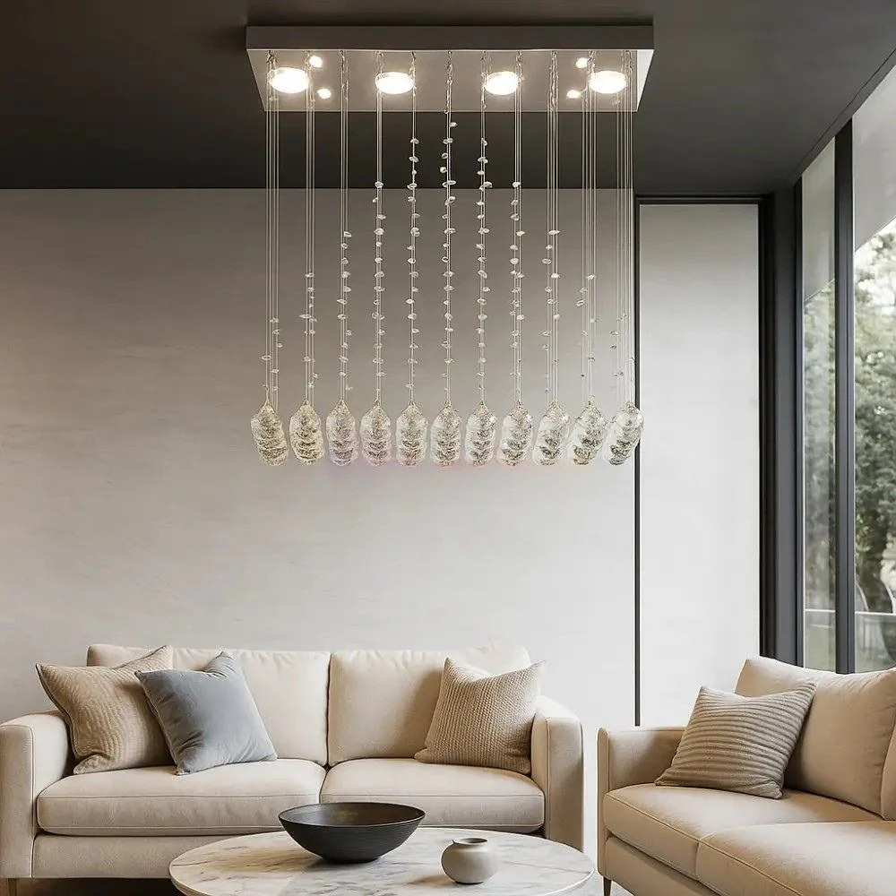 Candelabre - Candelabru LED cu cristale, 600×200×600 mm, 20W, 4000K, fără telecomandă, 6032/4