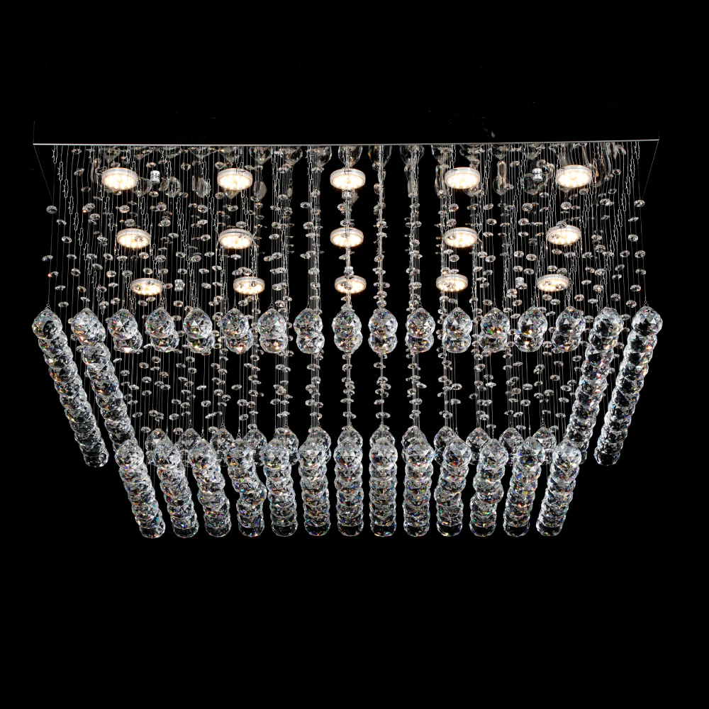 Candelabre - Candelabru LED cu cristale, 90×60×4800 mm, 20W, 4000K, 6060/15