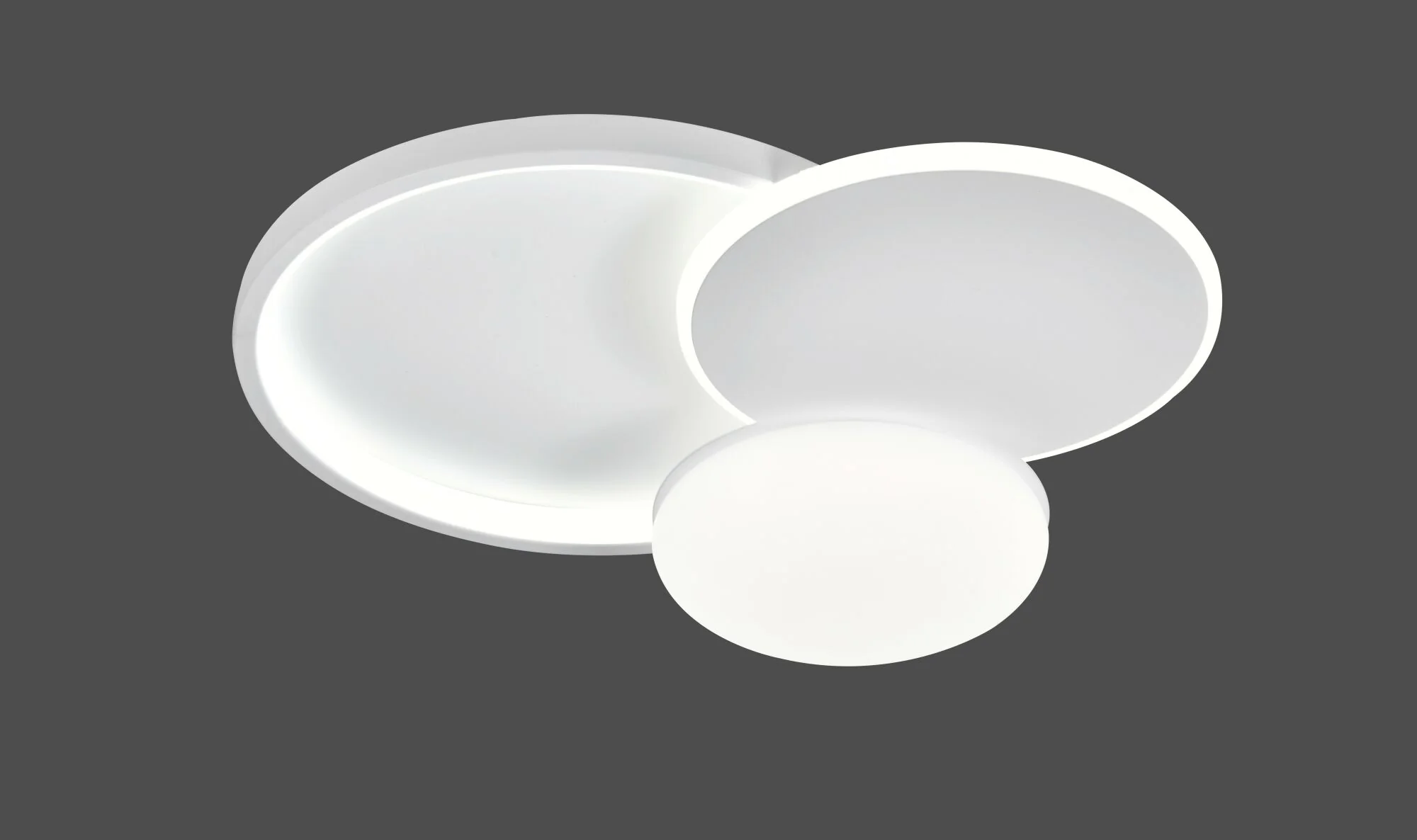 Plafoniere - Lustră LED rotundă albă cu lumină reglabilă și telecomandă – 66056WH