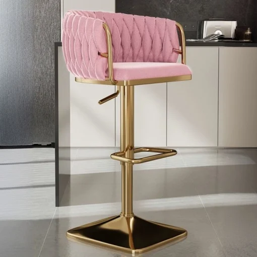 Scaune - Scaun Make-up Glamour, Roz Pudrat , scaun bar insula