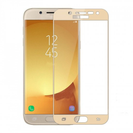Folie Sticla Full Face - Folie Sticla Samsung Galaxy A3 2017 Full Face Auriu