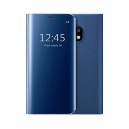 Flip Cover Oglinda - Husa Samsung Galaxy S7 Edge Flip Cover Oglinda Albastru