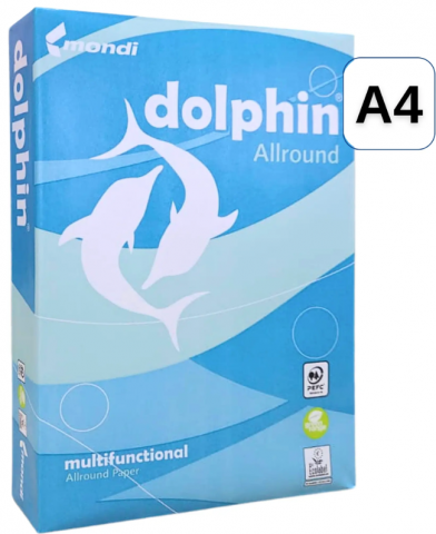 Papetărie - Hartie DOLPHIN Allround, A4, 80g/mp, 500 coli/top