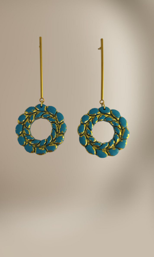 cercei coronita green gold [2]