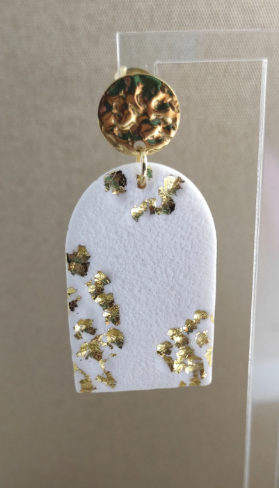 Cercei AURORA alb auriu [3]