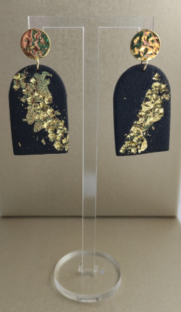 COLECTII SPECIALE - Cercei Aurora gold black