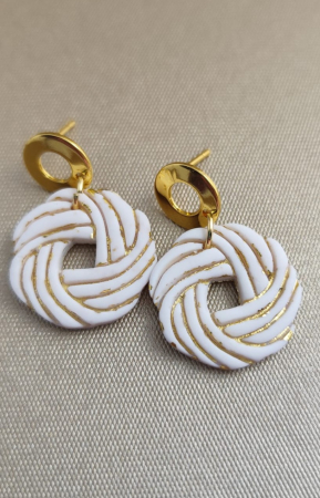 COLECTII SPECIALE - cercei AURORA alb