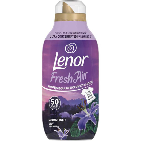 Balsam rufe si ingrijire tesaturi - Balsam de rufe Lenor Fresh Air Effect Moonlight Lily, 770 ml, 50 spalari