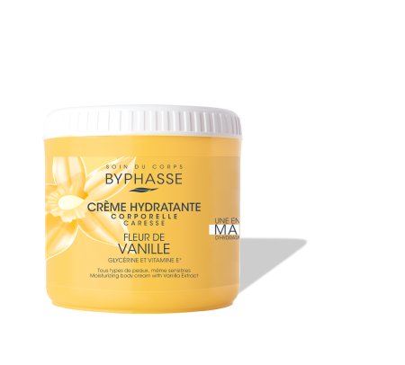 Crema si lotiune de corp - Byphasse Cremă hidratantă pentru corp Caresse 500 ml Extract de vanilie
