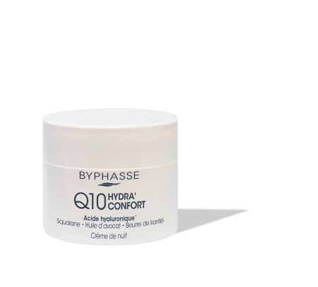 Serum, crema, exfoliant - Byphasse Cremă Q10 Hydra’Comfort 60 ml De noapte