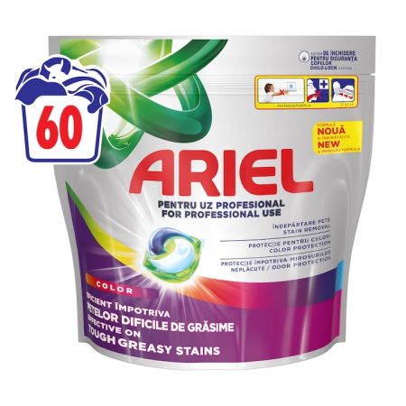 Detergent rufe - Detergent de rufe capsule Ariel Professional All-in-1 Pods Color, 60 spalari