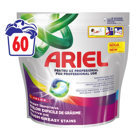 Detergent capsule - Detergent de rufe capsule Ariel Professional All-in-1 Pods Color, 60 spalari